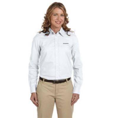 Ladies' Oxford Dress Shirt - White