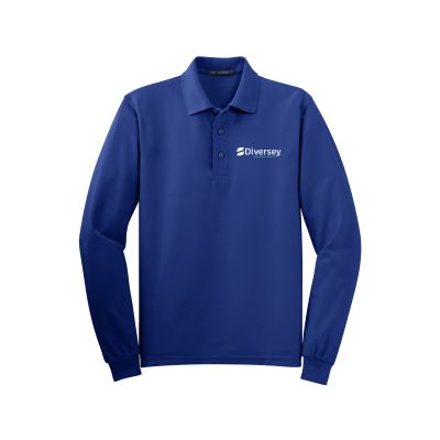 Solenis Silk Touch Long Sleeve Polo - Royal - Men's